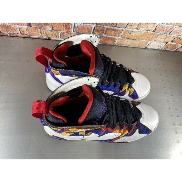 Nike Air Jordan Retro 7 Shoes Nothing But Net Ugly Sweater Size 5.5Y 304774-142 - Picture 10 of 10